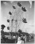 Ferris wheel at circus in Breckenridge, Texas, 1921 by Basil Clemons 1887-1964