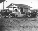 Triple XXX Root Beer "drive through" in Breckenridge, Texas, 1926 by Basil Clemons 1887-1964