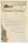 Christmas letter from W. Marion Newman, President of Commercial Printing & Letter Service Co., 1925