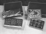 Two Christmas-themed boxes of King's Chocolates by Bill Wood Photo Company