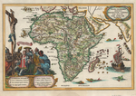 Mappa Geographica Exhibens Religionem Catholicam Alicubi Per Africam Sparsam by Heinrich Scherer