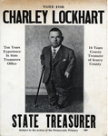 Campaign poster for Charley Lockhart for Texas State Treasurer