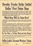 Dallas Ladies' Garment Workers' Union poster