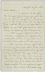 Letter from William Henry to Ann McClaremonde Chase