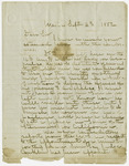 Letter from John Black to Franklin Chase