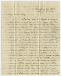 Letter from William Gates to Franklin Chase