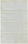 Letter to Hamilton Fish from Franklin Chase