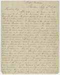 Letter from George Rawson to [Mollie]