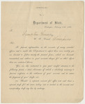 Correspondence for Franklin Chase from Frederick W. Seward