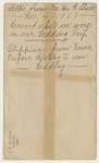 Letter from George B. Chase