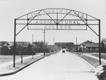 Entrance sign to North Texas Agricultural College