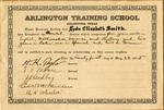 Arlington Training School Diploma Certificate