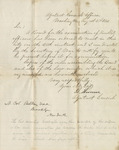 Letter to Francis S. Belton from the Adjutant General's Office