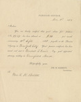 Notification from U.S. Pension Office to Harriet Kirby Belton by Barett