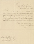 Letter from U.S. Treasury Department to Francis S. Belton by William Berkeley Lewis