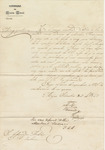 Letter to Military Governor John A. Quitman from Manuel Reyes Veramendi by Manuel Reyes Veramendi