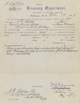 Letter from U.S. Treasury Department to Joseph F. Belton