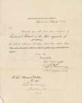 Military commission for Francis Smith Belton