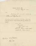 Military commission for Francis Smith Belton