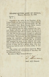 Military order from the Headquarters Army of Mexico by Lorenzo Thomas