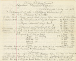 Statement of the Military Service of the late Francis S. Belton