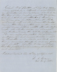 Letter regarding health of Francis S. Belton
