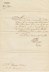Letter to Military Governor John A. Quitman from Manuel Reyes Veramendi by Manuel Reyes Veramendi
