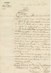 Letter from U.S. Army governing in Mexico City, referred to Lieutenant Governor Francis S. Belton by Manuel Reyes Veramendi