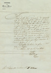 Letter from Colonel Francis S. Belton by Manuel Reyes Veramendi