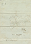 Letter from U.S. Army governing in Mexico City by Manuel Reyes Veramendi