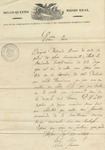 Letter to U.S. Army governing in Mexico City from Nosé Fixman by Nosé Fixman