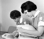 Judy Wiliford and Carmen Medland, John Peter Smith Hospital nursing students