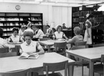 John Peter Smith Hospital nursing students in school's library