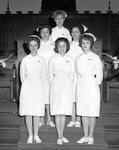 Nursing faculty Judy Williaford, Alita Rose, Sharon Shannon, Mary McClary, Mary Gilbert, and Gay Griffin