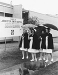 John Peter Smith Hospital students in front of the new school