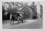 Etta and Harold Culmer on horse-drawn carriage