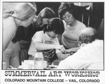 Hiroco Pijanowski giving mokume demonstration at SummerVail Art Workshop