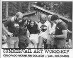 Jim Catter, David Keens, and students at SummerVail Art Workshop