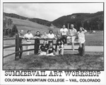 A SummerVail Art Workshop group picture with David Keens