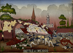 Battle of Mexico decalcomania