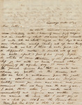 DeLancey Floyd-Jones letter to his father, October 13, 1846
