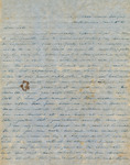 DeLancey Floyd-Jones letter to Cate, March 2, 1847