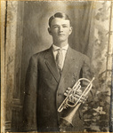 Earl D. Irons with cornet at age 16