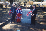 Dr. Emory at Grave Marker Ceremony