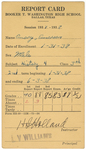 Booker T. Washington High School 1937-1938 History Report Card for Emerson Emory