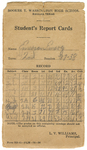 Booker T. Washington High School 1937-1938 Report Card for Emerson Emory