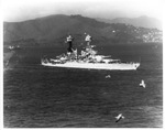 U. S. S. West Virginia battleship, moored in San Francisco Bay