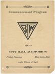 Commencement program for Booker T. Washington High School in Dallas, 1940