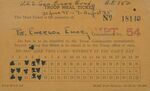 Emerson Emory's Troop Meal Ticket from Fort Monroe, 1945