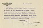 Letter from Theodore Debs to Frank X. Holl by Theodore Debs